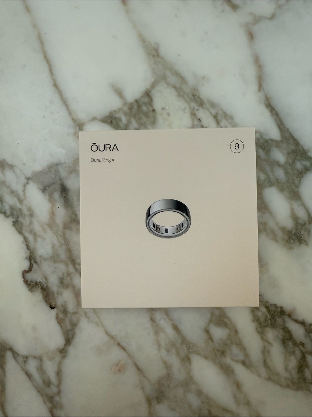 NWT Oura Ring Gen 4 Smart Ring — Silver (Size 9)